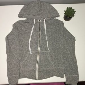 Grey cropped hoodie from Aeropostale